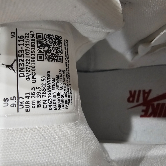 Women's Red and White High-Top Sneakers - Picture 6 of 7